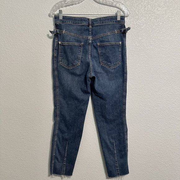 Pilcro And The Letterpress Anthropologie Womens Size 28 Jeans Denim Raw Hem - Picture 4 of 16